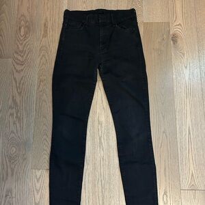 MOTHER Black High Rise Jeans